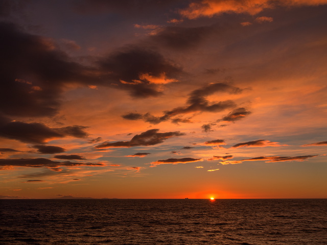 sunset in the Weddell Sea