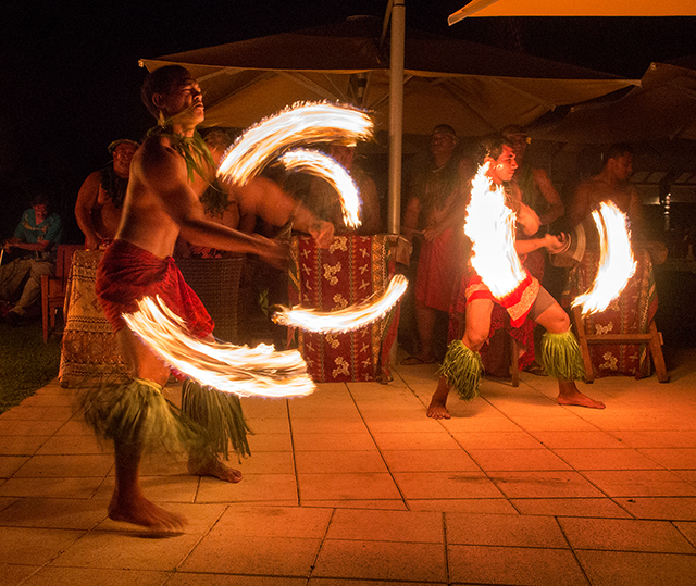 Samoan fire dancers