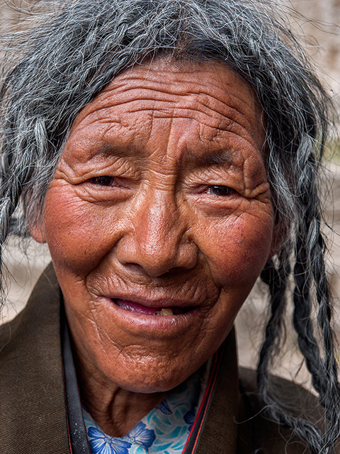 A woman from a western Tibet village I photographed in the Sera Monastery of Lhasa