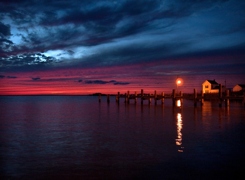 Sunset on Smith Island     Photo by Jay Dickman