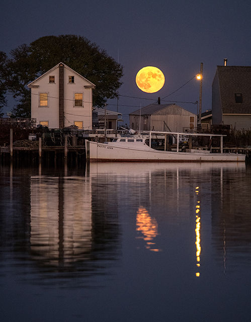 Moonrise over Smith Island