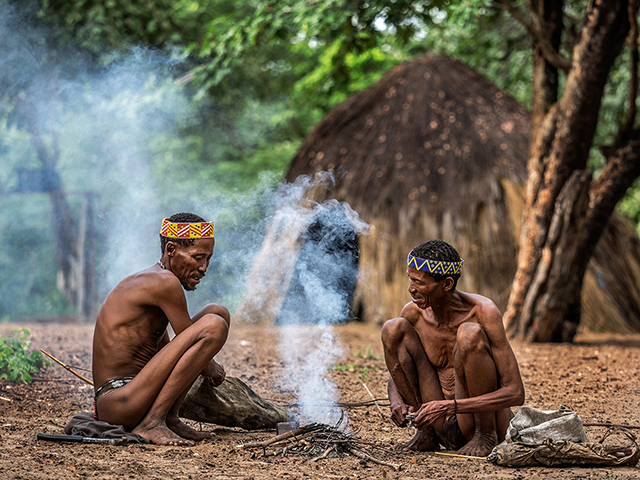 Ju-hoans Bushman village Oly E-M  40-150mm f2.8