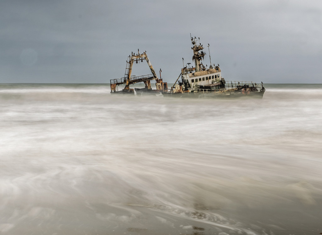 Shipwreck, Swakopmund Oly E-M1  12-40mm f2.8   30 second exposure, Singh Ray Vari ND filter