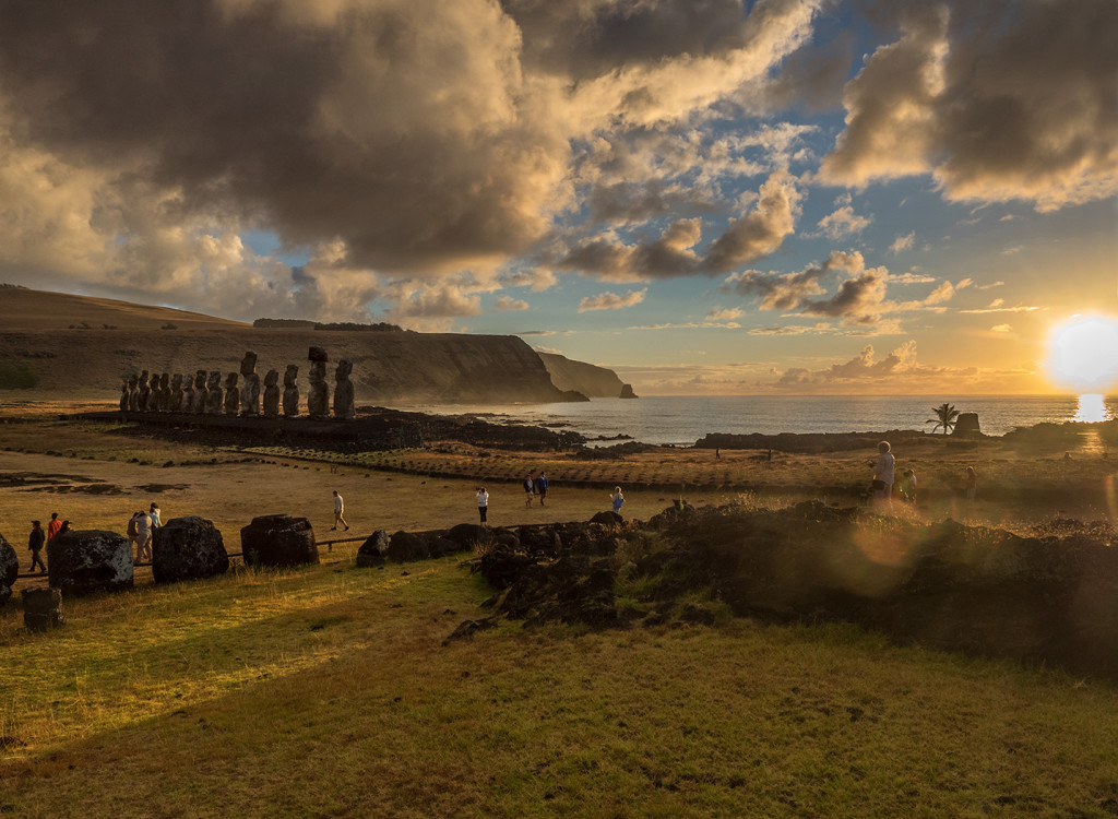 Aha Tongariki on Easter Island, Moai site E-M1 12-40mm lens
