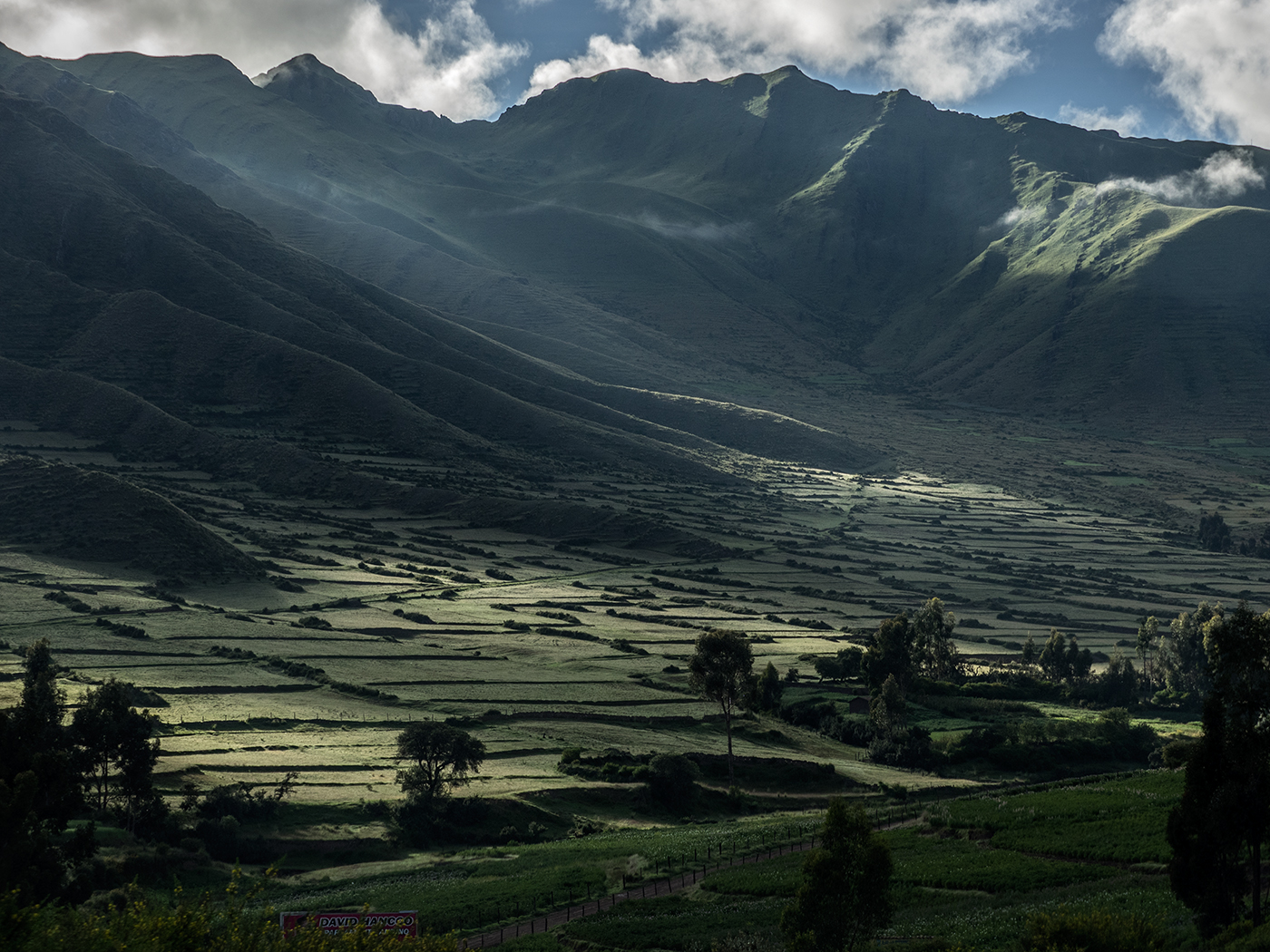 On the road in between Cusco, Peru and Machu Picchu, the Sacred Valley