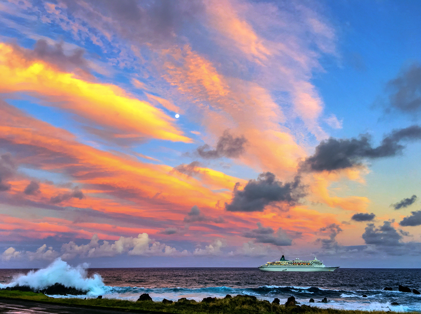 Morning near Hanga Roa on Easter Island