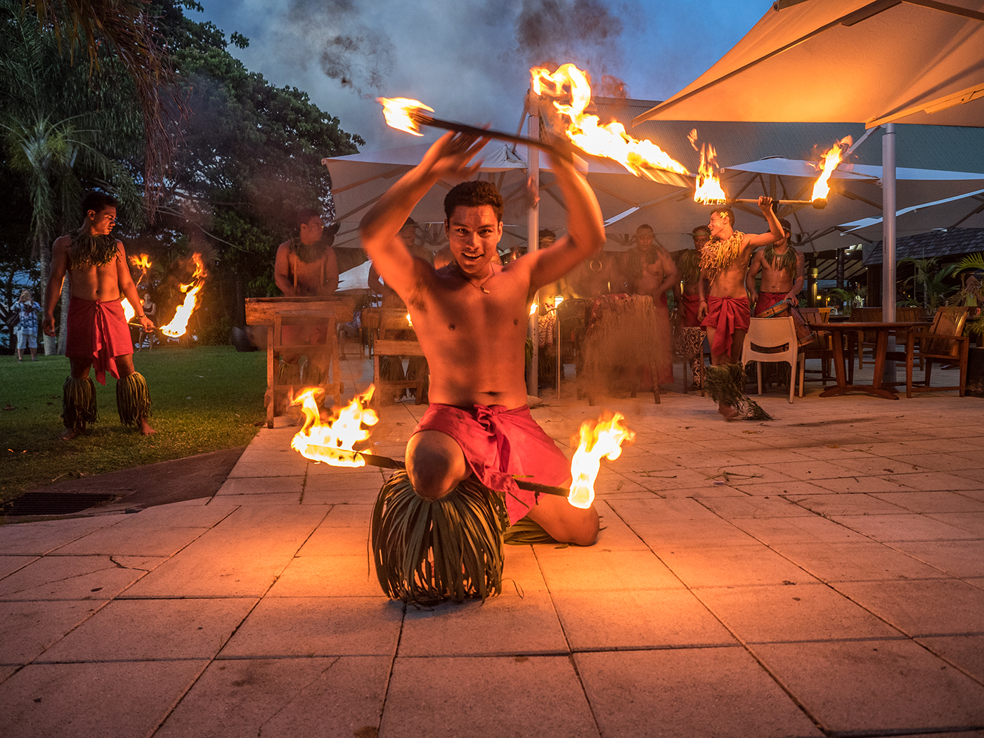 Samoan fire dancers