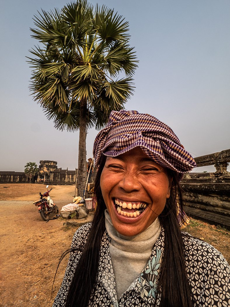 Vendor at Angkor Wat near Siem Reap, Cambodia