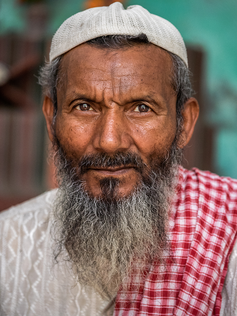 In Kachhpura, India, a school teacher in the Muslim school in the village